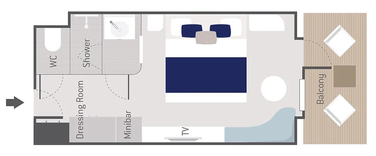 MyCruise Ponant Le-Champlain Kahytter Balkon DEL2